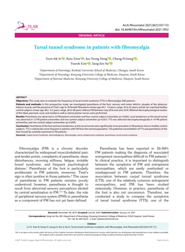 Tarsal Tunnel Syndrome in Patients with Fibromyalgia