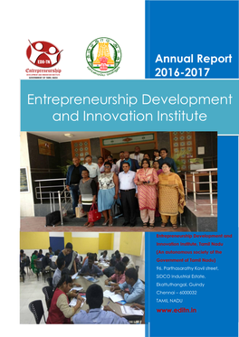 Entrepreneurship Development Institute | Guindy | Chennai