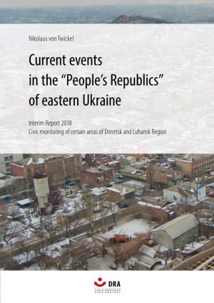 “People's Republics” of Eastern Ukraine