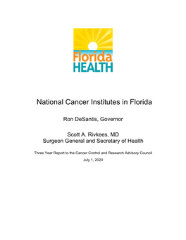 National Cancer Institutes in Florida