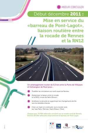 Barreau De Pont-Lagot», Liaison Routière Entre La Rocade De Rennes Et La RN12 © Michel Ogier