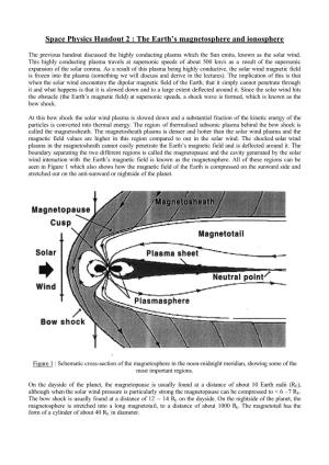 Space Physics Handout 2 : the Earth's Magnetosphere And