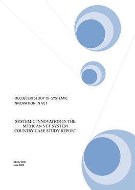 Oecd/Ceri Study of Systemic Innovation in Vet
