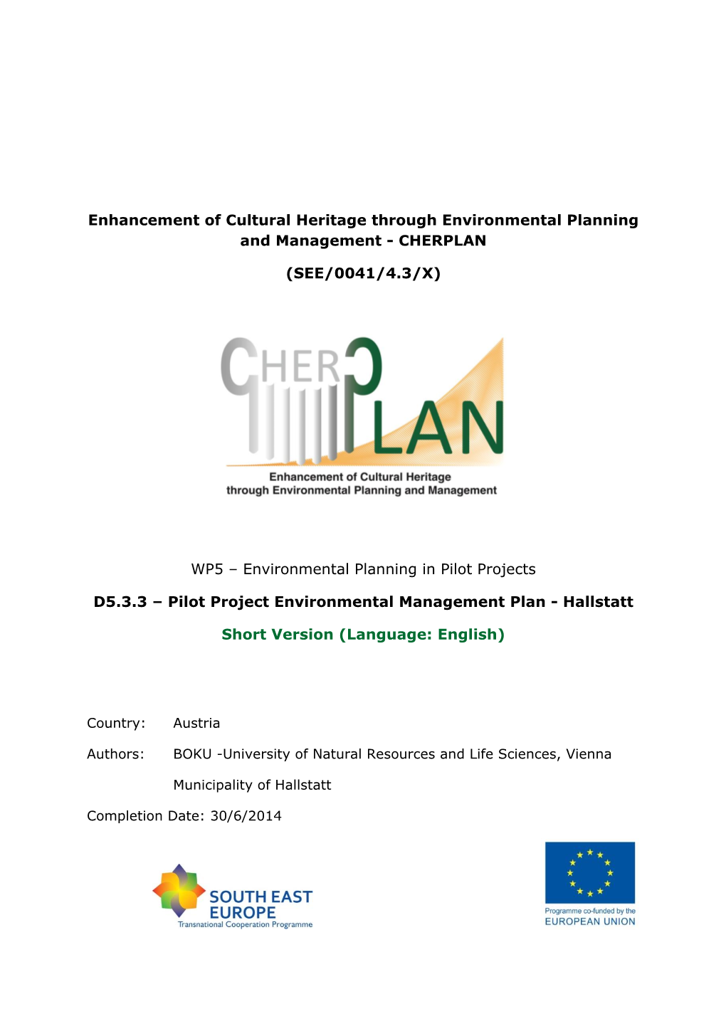 Environmental Management of Heritage in Hallstatt