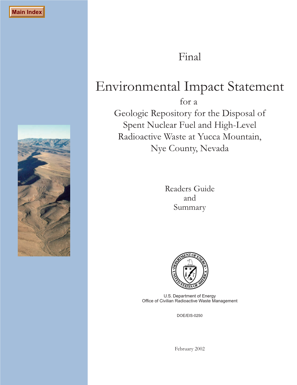 Final Environmental Impact Statement