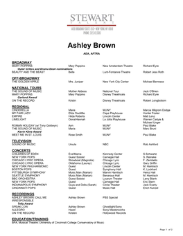Ashley Brown