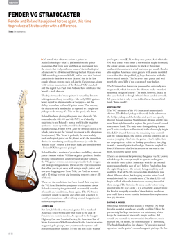Fender VG Stratocaster Issue 57