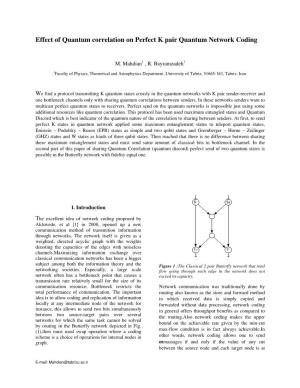 Effect of Quantum Correlation on Perfect K Pair Quantum Network Coding