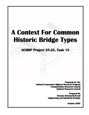 A Context for Common Historic Bridge Types