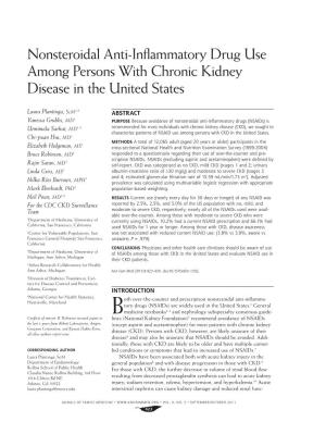 Nonsteroidal Anti-Inflammatory Drug Use Among Persons with Chronic Kidney Disease in the United States