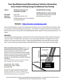 Bus & Motorcoach Parking