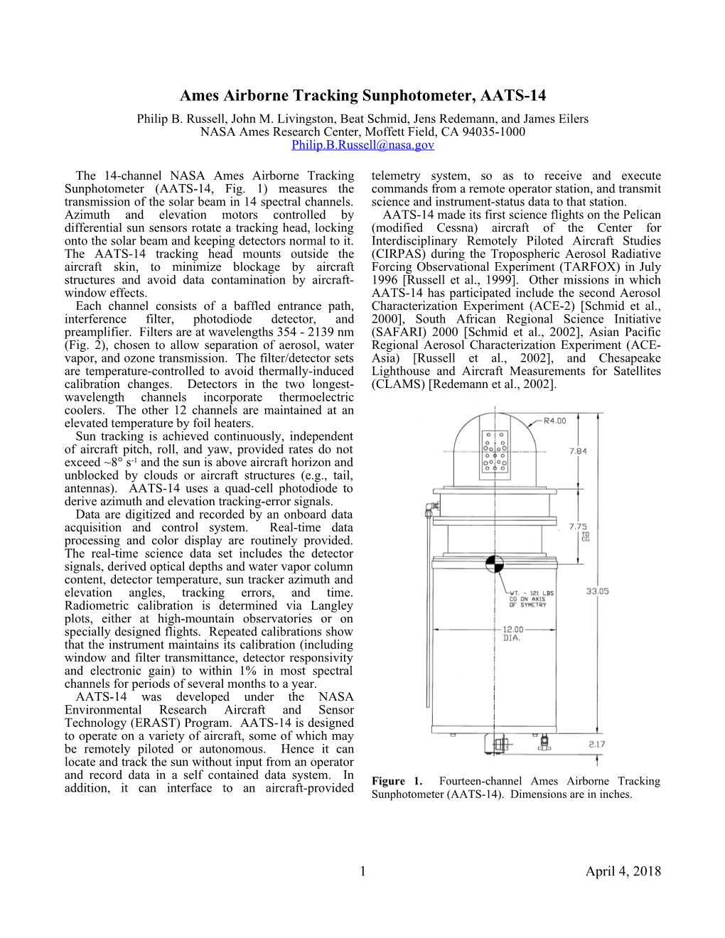 Ames Airborne Tracking Sunphotometers