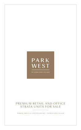 Premium Retail and Office Strata Units for Sale