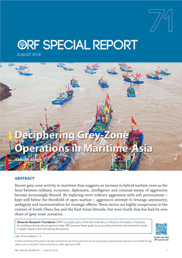 Deciphering Grey-Zone Operations in Maritime-Asia