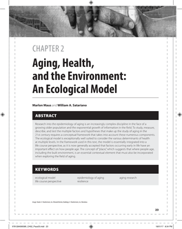 CHAPTER 2 Aging, Health, and the Environment: an Ecological Model