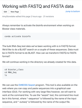 Working with FASTQ and FASTA Data