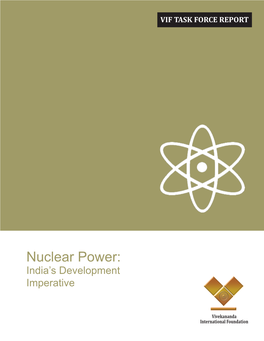 Nuclear Power: India’S Development Imperative