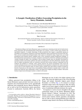 Downloaded 09/29/21 02:26 PM UTC 1714 JOURNAL of APPLIED METEOROLOGY and CLIMATOLOGY VOLUME 54