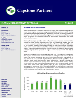 Q3 2017 E-Commerce/Internet Retailing