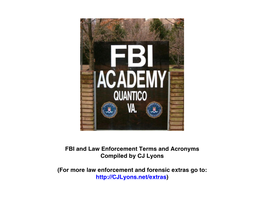 FBI Terms and Resources (Pdf)