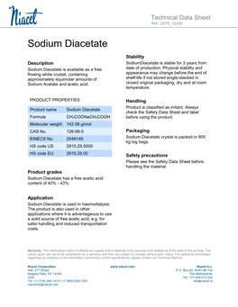 Sodium Diacetate