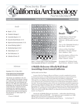 Society for – California Archaeology