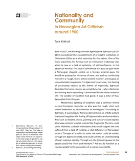 Nationality and Community