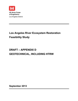 Los Angeles River Ecosystem Restoration Feasibility Study DRAFT