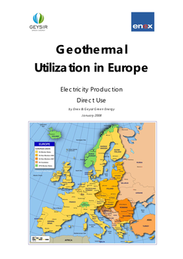 Geothermal Utilization in Europe