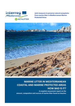 Marine Litter in Mediterranean Coastal and Marine Protected Areas How