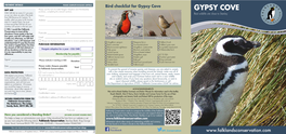 Gypsy Cove GIFT AID Please Use This Form for Both Penguin Adoption and Membership GYPSY COVE Purchase, Completing the Relevant Sections