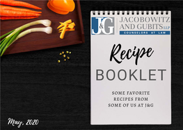 Recipe BOOKLET