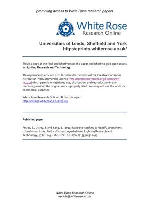 Universities of Leeds, Sheffield and York