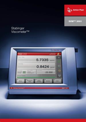 Stabinger Viscometer™ Expect More Welcome to New Viscometry