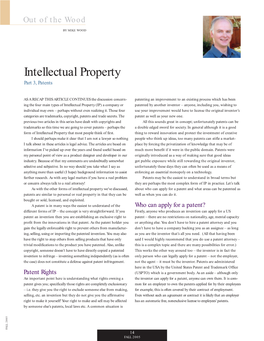 Intellectual Property Part 3, Patents