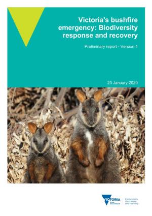 Victoria's Bushfire Emergency: Biodiversity Response and Recovery