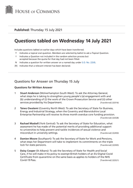 View Questions Tabled PDF File 0.24 MB