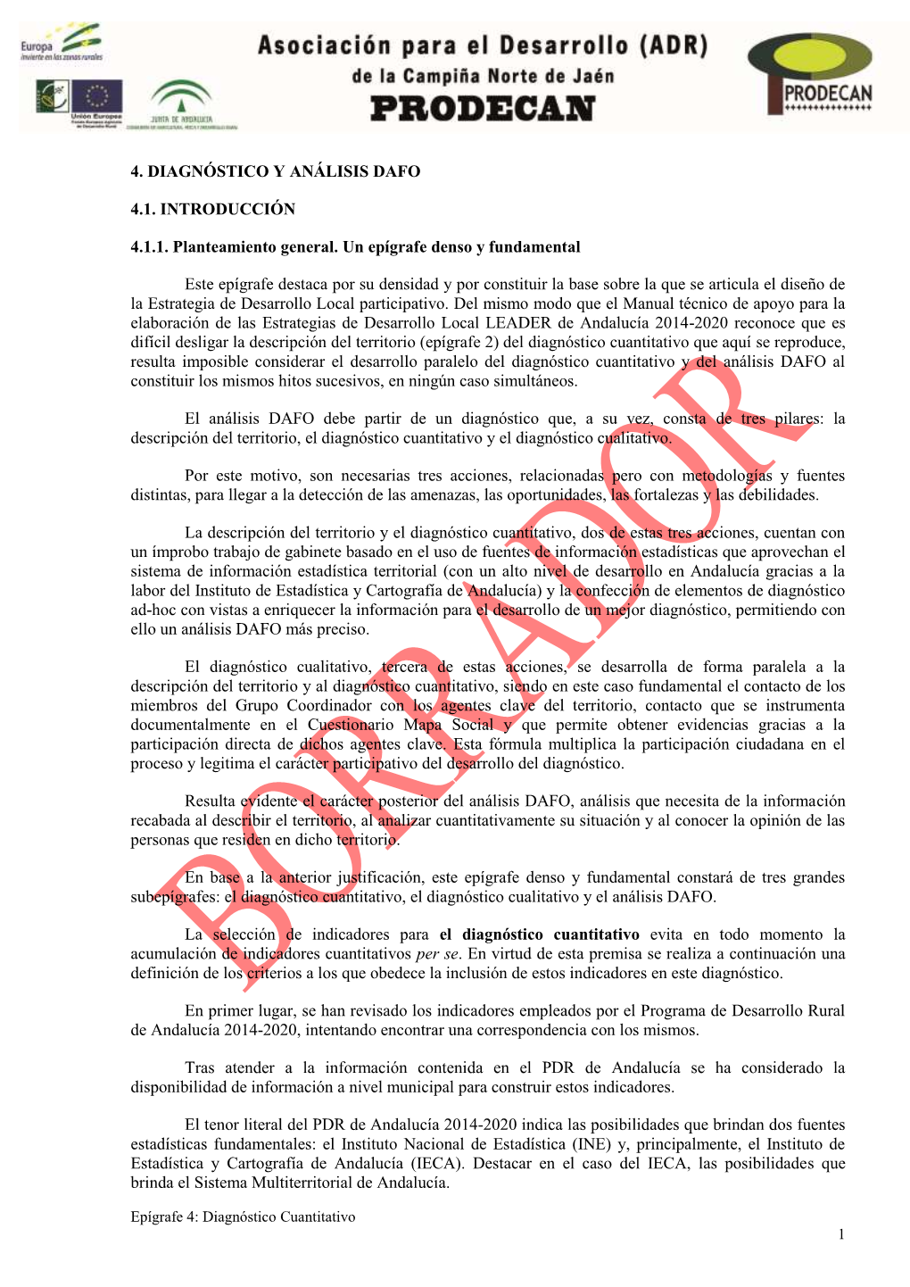 4. Diagnóstico Y Análisis Dafo 4.1. Introducción 4.1.1