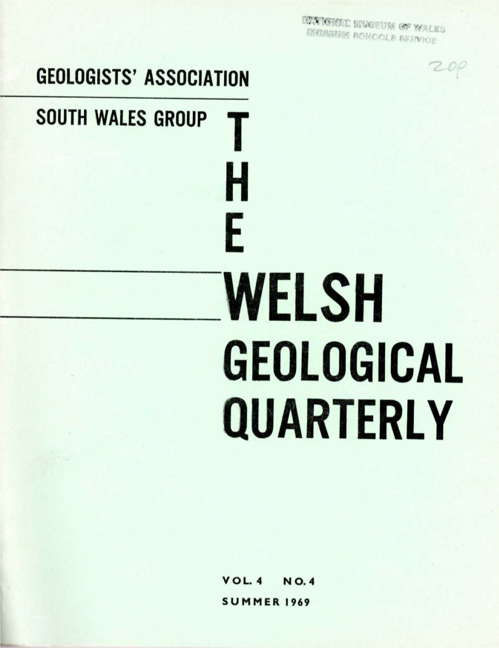 Summer 1969 the Geologists' Association: South Wales Group