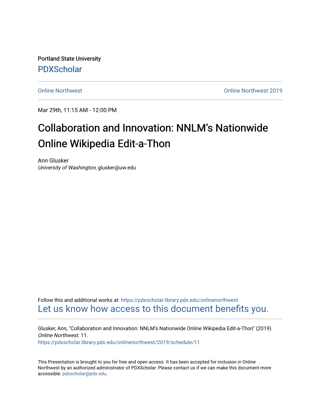 NNLM's Nationwide Online Wikipedia Edit-A-Thon