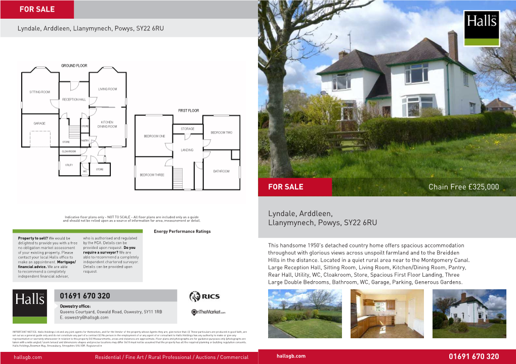 Lyndale, Arddleen, Llanymynech, Powys, SY22 6RU