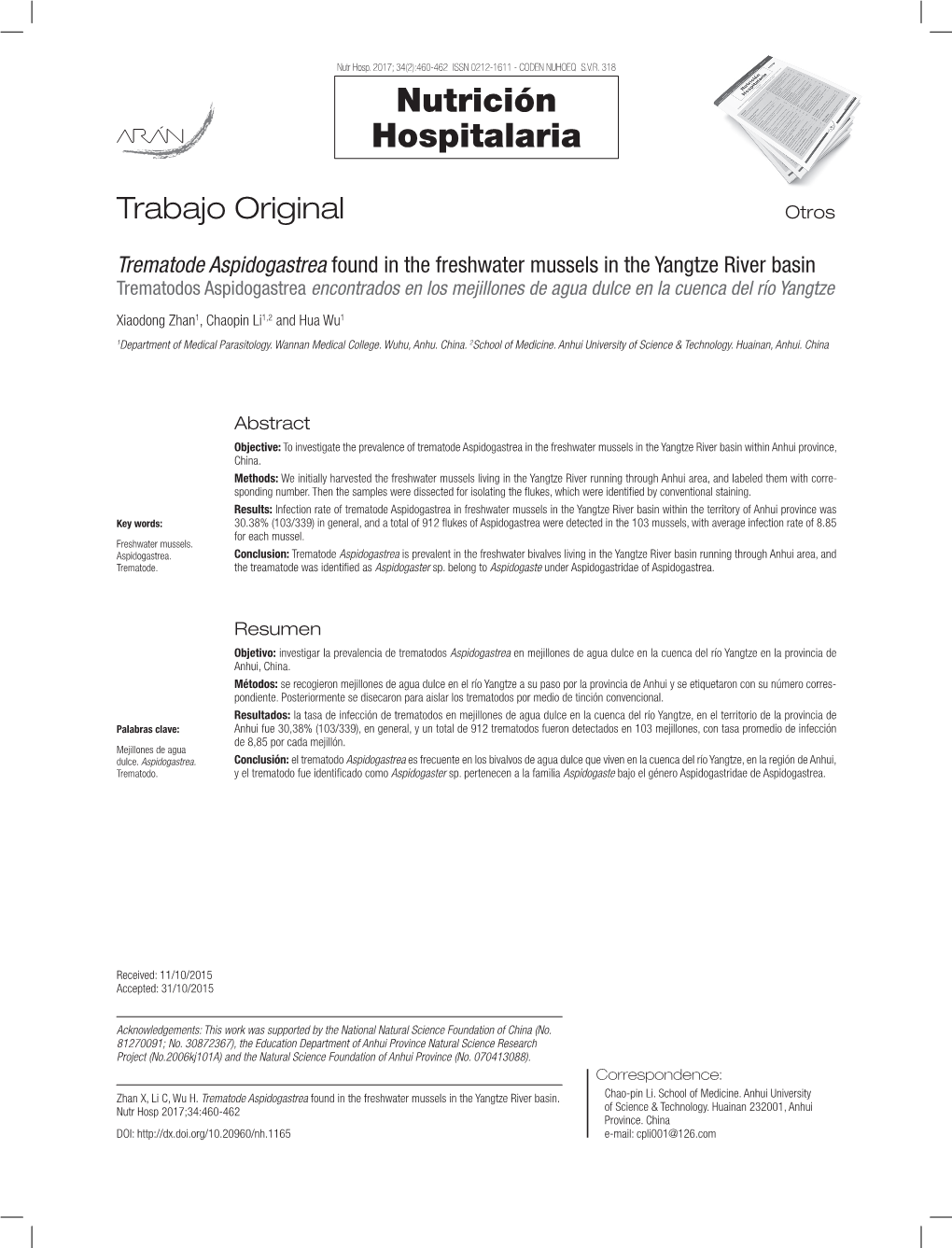 Trematodos Aspidogastrea Encontrados En Los Mejillones De