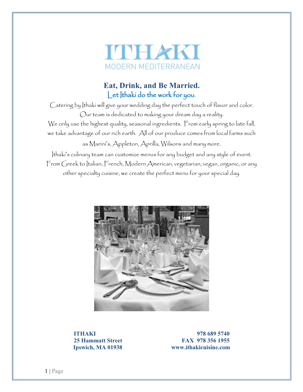 Ithaki Mediterranean Catering