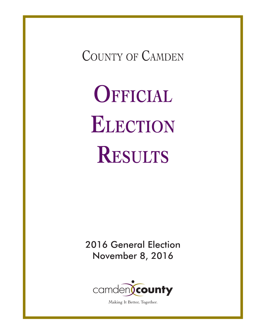 Official Election Results