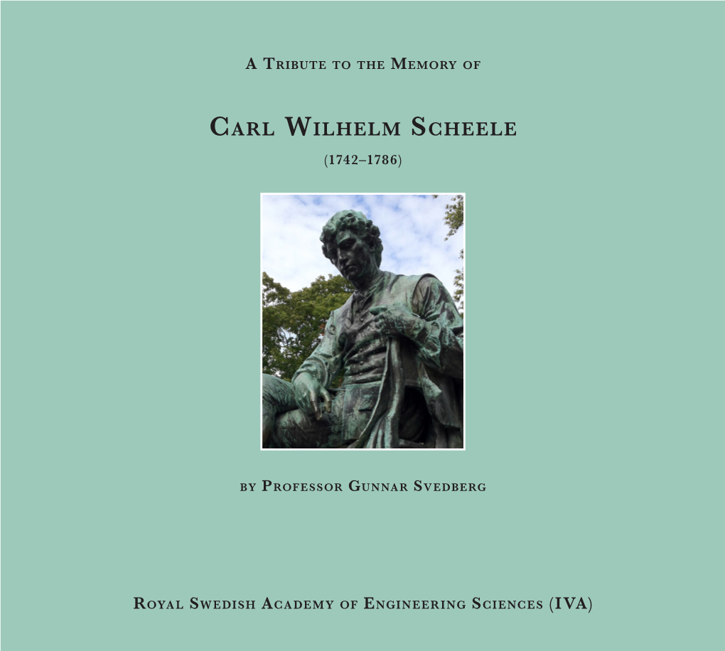 Carl Wilhelm Scheele (1742–1786)