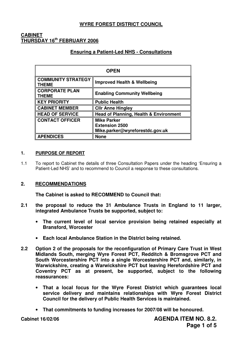 Wyre Forest District Council