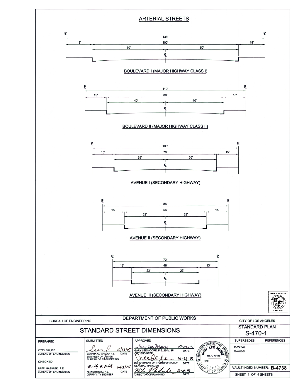 Street Standard Plan S-470-1