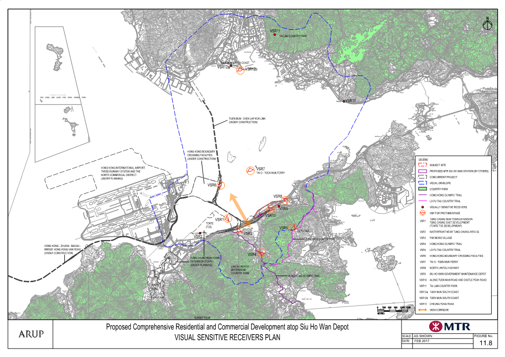 Proposed Comprehensive Residential and Commercial Development Atop Siu Ho Wan Depot VISUAL SENSITIVE RECEIVERS PLAN