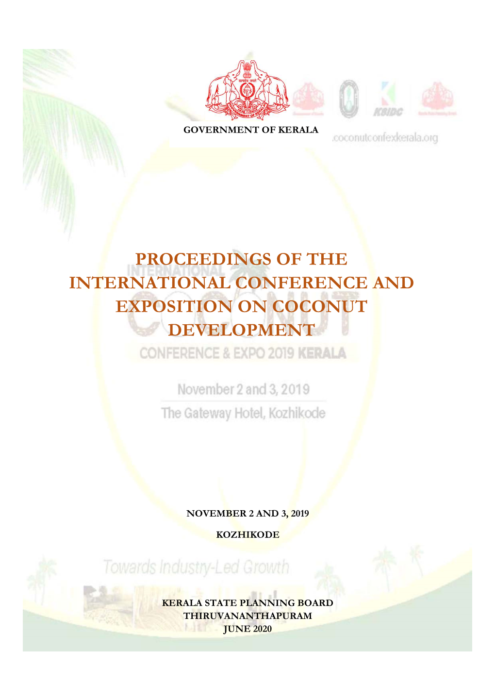 Proceedings of the International Conference and Exposition on Coconut Development