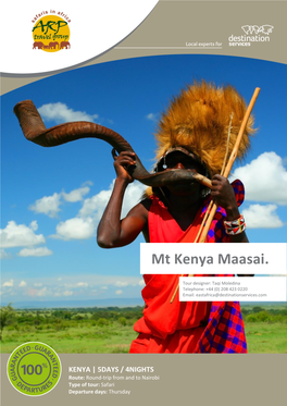 Mt Kenya Maasai